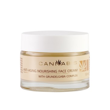 Face cream with Grundelgaba active complex and cannabis extract